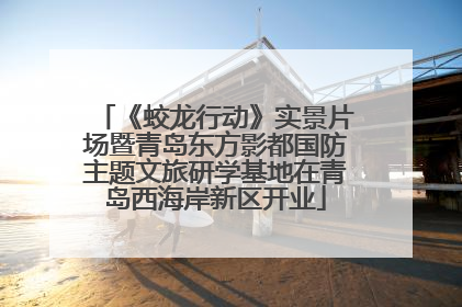 《蛟龙行动》实景片场暨青岛东方影都国防主题文旅研学基地在青岛西海岸新区开业