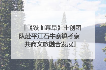 《铁血幕阜》主创团队赴平江石牛寨镇考察 共商文旅融合发展