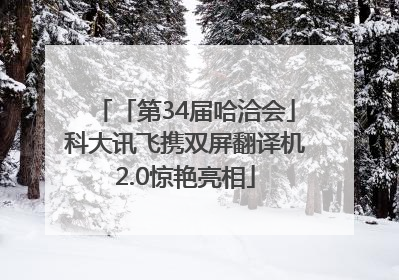 「第34届哈洽会」科大讯飞携双屏翻译机2.0惊艳亮相