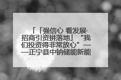 「强信心 看发展·招商引资拼落地」“我们投资得非常放心”——正宁县中钠储能新能源项目建设见闻