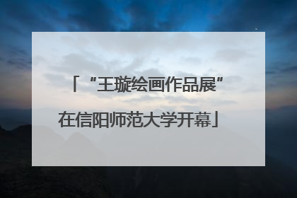 “王璇绘画作品展”在信阳师范大学开幕
