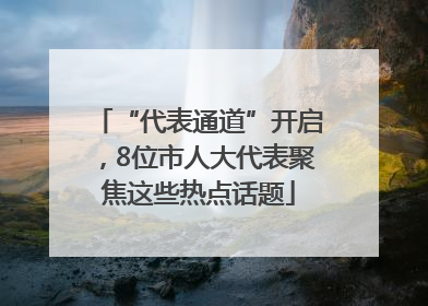 “代表通道”开启，8位市人大代表聚焦这些热点话题