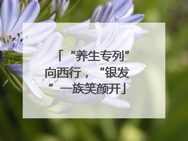 “养生专列”向西行，“银发”一族笑颜开