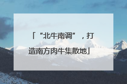 “北牛南调”，打造南方肉牛集散地