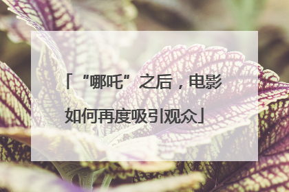 “哪吒”之后，电影如何再度吸引观众