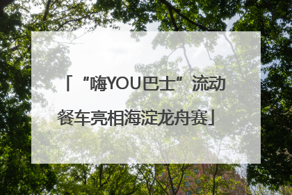 “嗨YOU巴士”流动餐车亮相海淀龙舟赛