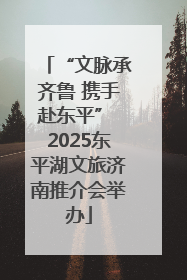 “文脉承齐鲁 携手赴东平” 2025东平湖文旅济南推介会举办