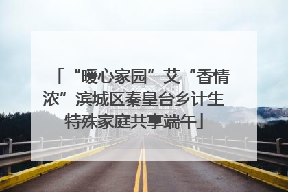 “暖心家园”艾“香情浓”滨城区秦皇台乡计生特殊家庭共享端午