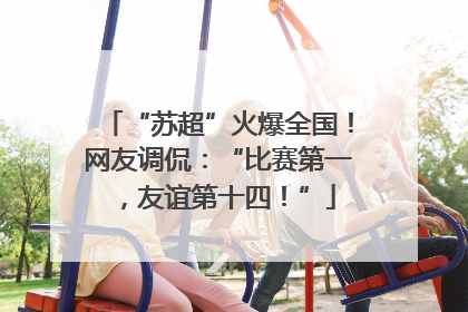 “苏超”火爆全国！网友调侃：“比赛第一，友谊第十四！”