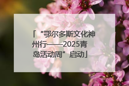 “鄂尔多斯文化神州行——2025青岛活动周”启动