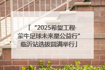 “2025希望工程·蒙牛足球未来星公益行”临沂站选拔圆满举行