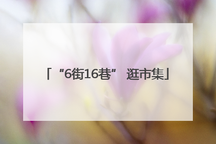 “6街16巷” 逛市集