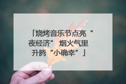 烧烤音乐节点亮“夜经济” 烟火气里升腾“小确幸”
