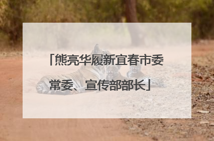 熊亮华履新宜春市委常委、宣传部部长