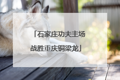 石家庄功夫主场战胜重庆铜梁龙