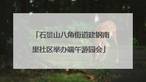 石景山八角街道建钢南里社区举办端午游园会