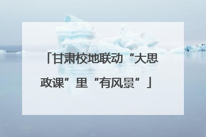 甘肃校地联动“大思政课”里“有风景”