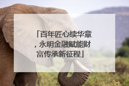 百年匠心续华章，永明金融赋能财富传承新征程