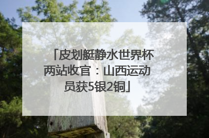 皮划艇静水世界杯两站收官：山西运动员获5银2铜