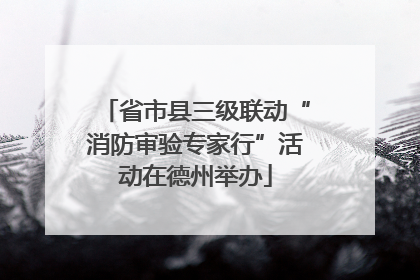 省市县三级联动“消防审验专家行”活动在德州举办