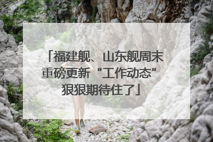福建舰、山东舰周末重磅更新“工作动态” 狠狠期待住了