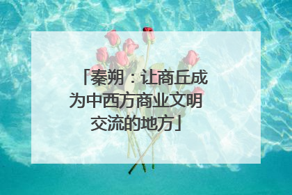 秦朔：让商丘成为中西方商业文明交流的地方