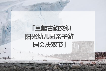童趣古韵交织 阳光幼儿园亲子游园会庆双节