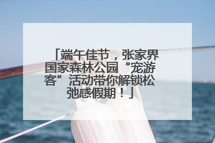 端午佳节，张家界国家森林公园“宠游客”活动带你解锁松弛感假期！