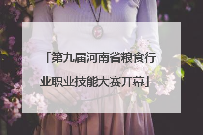第九届河南省粮食行业职业技能大赛开幕