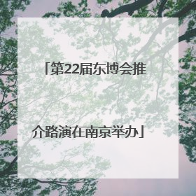 第22届东博会推介路演在南京举办