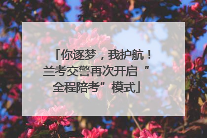 你逐梦，我护航！兰考交警再次开启“全程陪考”模式