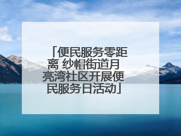 便民服务零距离 纱帽街道月亮湾社区开展便民服务日活动