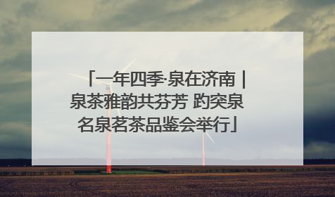 一年四季·泉在济南｜泉茶雅韵共芬芳 趵突泉名泉茗茶品鉴会举行