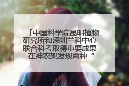 中国科学院昆明植物研究所和深圳兰科中心联合科考取得重要成果 在神农架发现两种“国保”级兰花