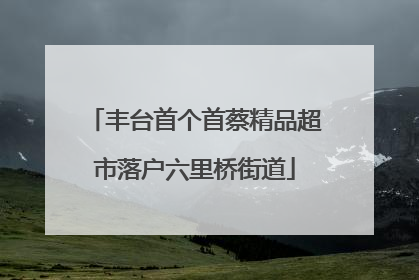 丰台首个首蔡精品超市落户六里桥街道