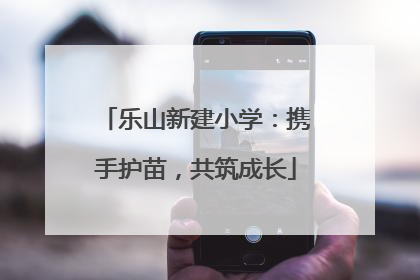 乐山新建小学：携手护苗，共筑成长