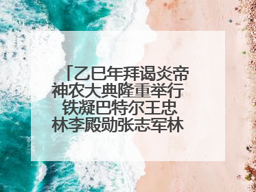 乙巳年拜谒炎帝神农大典隆重举行 铁凝巴特尔王忠林李殿勋张志军林中森等出席 孙伟主持