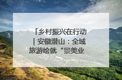 乡村振兴在行动｜安徽潜山：全域旅游绘就“景美业兴民富”新画卷