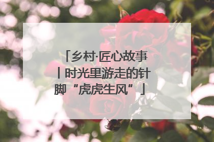 乡村·匠心故事丨时光里游走的针脚“虎虎生风”