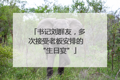书记刘群友，多次接受老板安排的“生日宴”