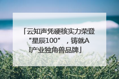 云知声凭硬核实力荣登“星辰100”，铸就AI产业独角兽品牌