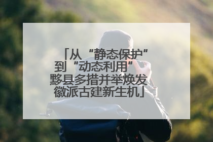 从“静态保护”到“动态利用” 黟县多措并举焕发徽派古建新生机