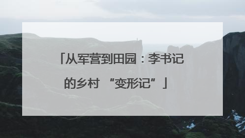 从军营到田园：李书记的乡村 “变形记”