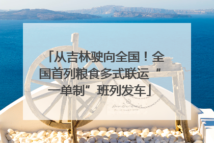从吉林驶向全国！全国首列粮食多式联运“一单制”班列发车