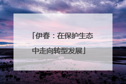 伊春：在保护生态中走向转型发展
