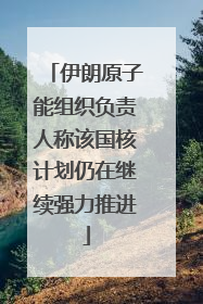 伊朗原子能组织负责人称该国核计划仍在继续强力推进