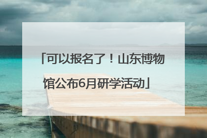 可以报名了！山东博物馆公布6月研学活动