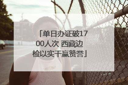 单日办证破1700人次 西藏边检以实干赢赞誉