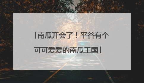 南瓜开会了！平谷有个可可爱爱的南瓜王国
