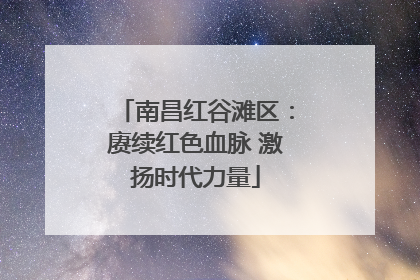 南昌红谷滩区：赓续红色血脉 激扬时代力量